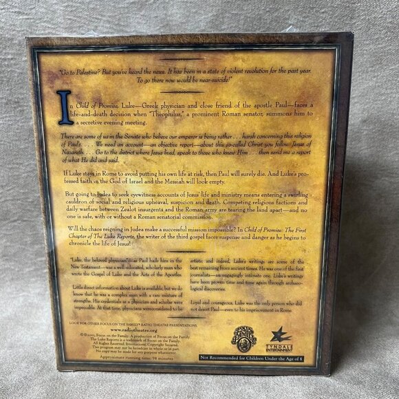 The Luke Reports Chapter 1: Child of Promise [Radio Theatre] CD Set NEW SEALED - Picture 3 of 3